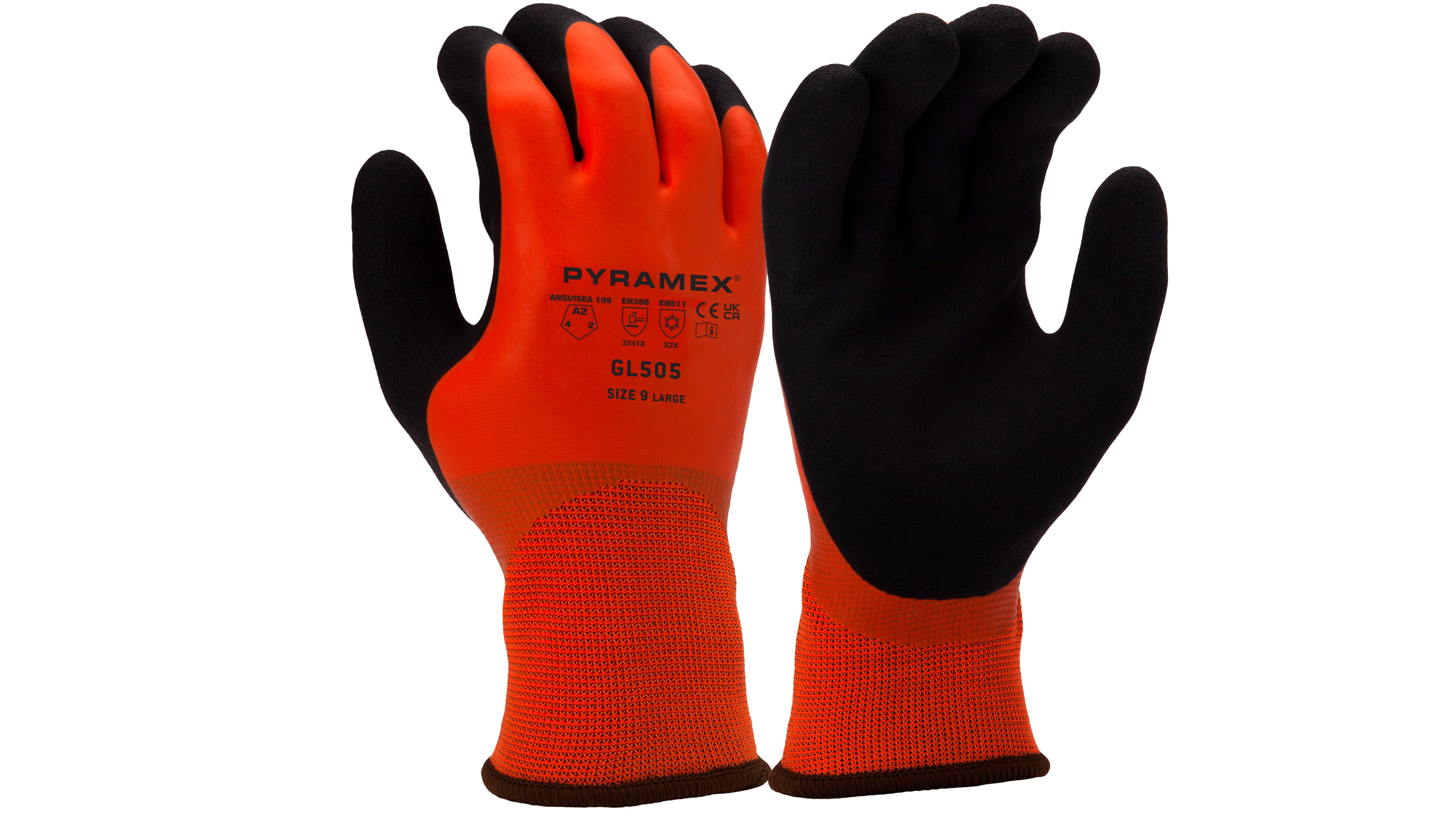 GL505 - Sandy Latex Double Dipped Glove A2 Cut - Pyramex®