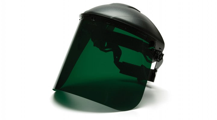 auto darkening face shield for motorcycle helmet Face Shields Dark Green Tinted Polyethylene Face Shield – Pyramex