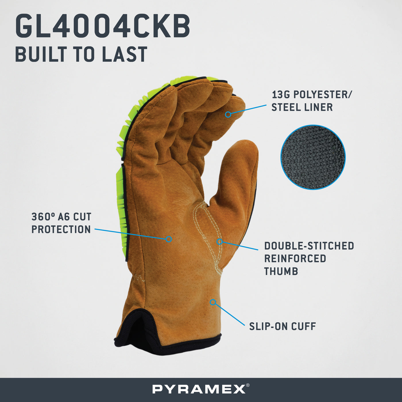 GL4004CKB - Impact Rated Pigskin Driver