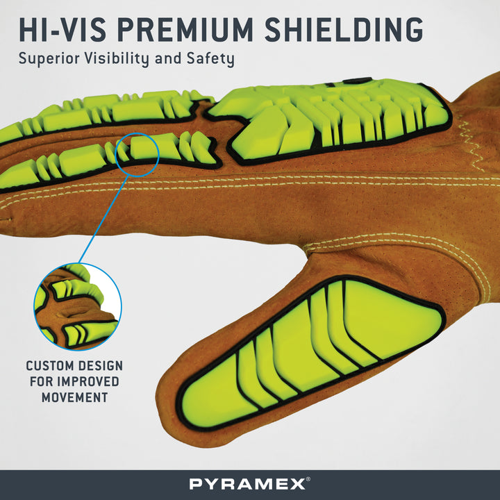 GL4004CKB - Premium Pigskin Driver A6 Cut Level 2 Impact – Pyramex