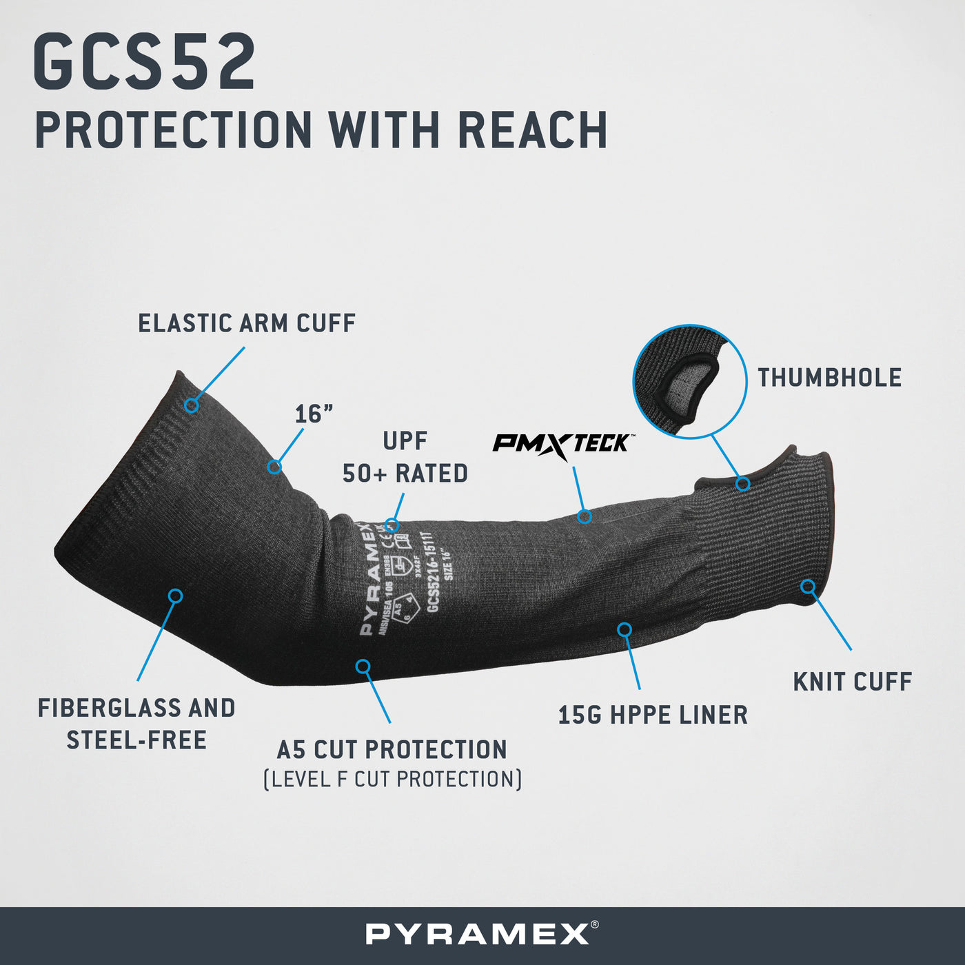 GCS52 - HPPE A5 Cut Sleeve