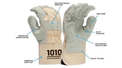 GL1010W - Premium Cowhide Safety Cuff A2 Cut