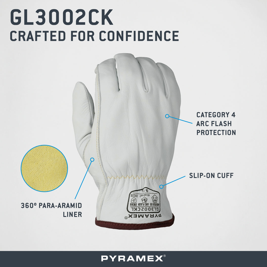 GL3002CK - Arc Flash Premium Goatskin Driver Para-Aramid A4 Cut
