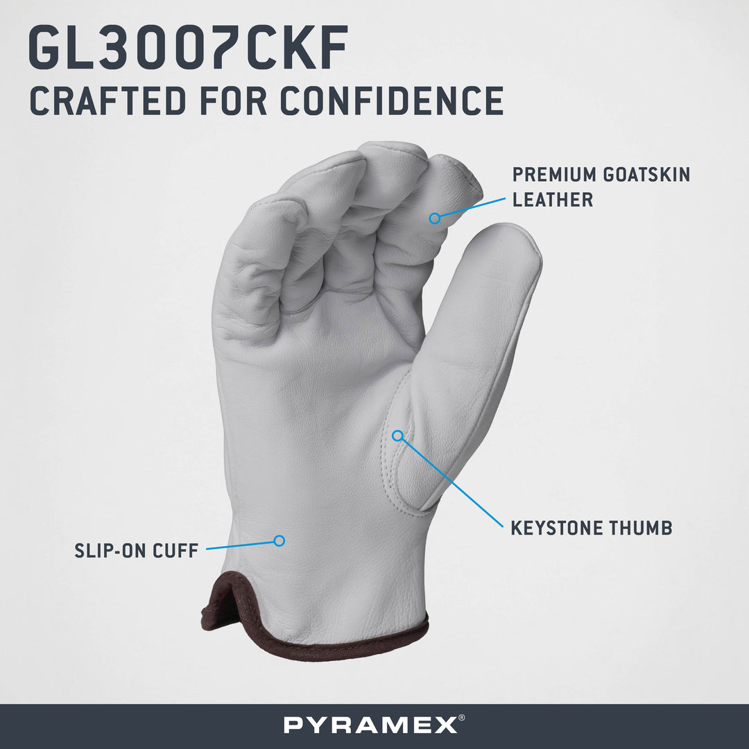 GL3007CKF - Premium Goatskin Driver HPPE A6 Cut - Pyramex®