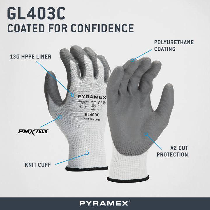 GL403C - Polyurethane Glove A2 Cut - Pyramex®