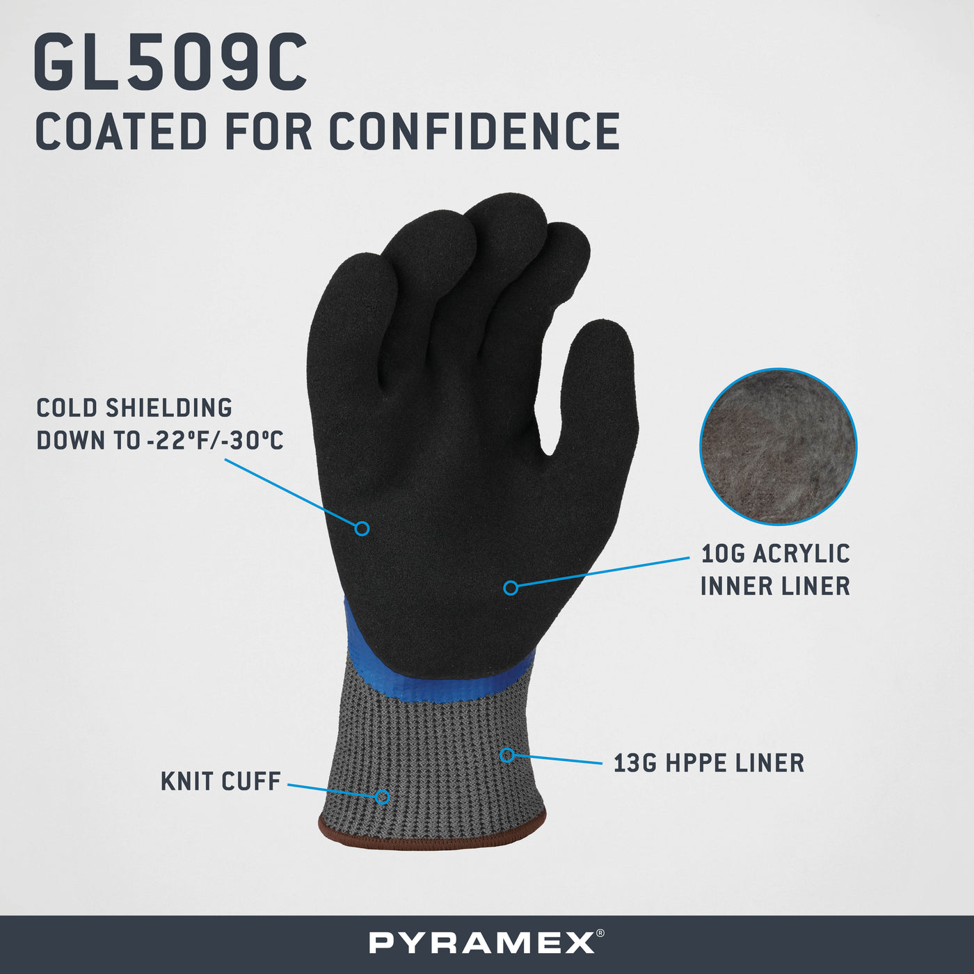 GL509C - Insulated Double Dipped Sandy + Smooth Latex A6 Cut