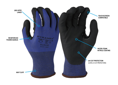 GL613C - Micro-Foam Nitrile A4 Cut
