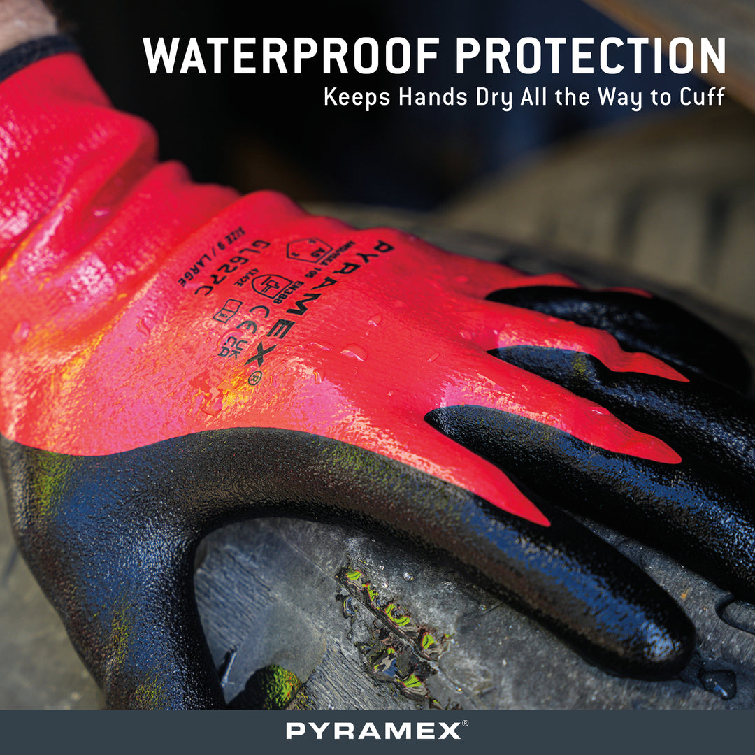 GL627C - Waterproof Double-Dipped Sandy Nitrile A5 Cut – Pyramex
