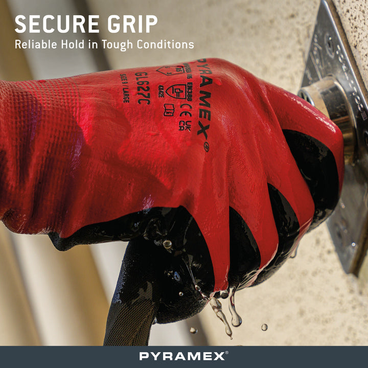 GL627C - Waterproof Double-Dipped Sandy Nitrile A5 Cut – Pyramex