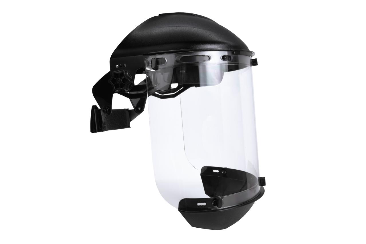 Face Shields Molded Polycarbonate Face Shield with slots for chin