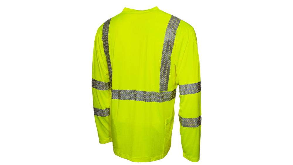 Hi-Vis Lime Long Sleeve Moisture Wicking T-Shirts – Pyramex