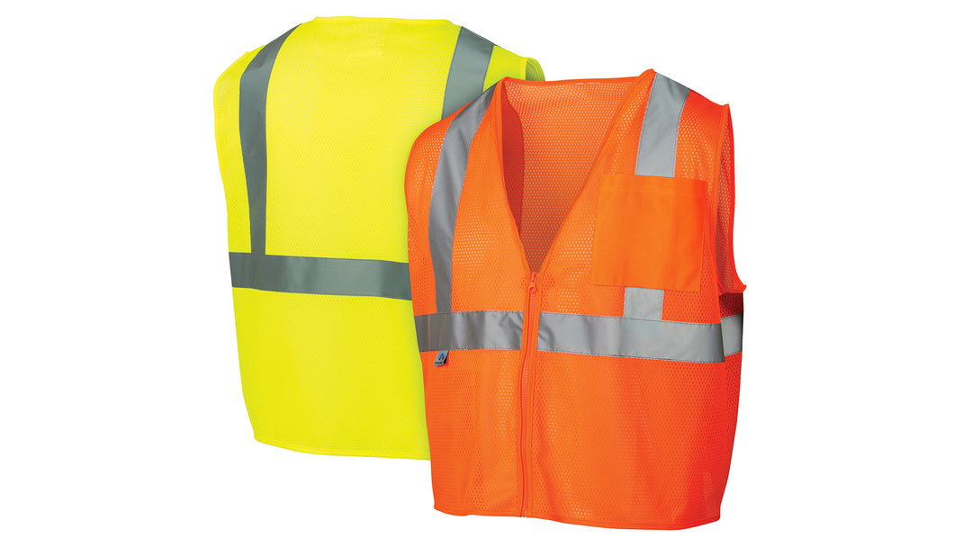 Type R - Class 2 Non FR Self Extinguishing Hi-Vis Lime Safety Vest