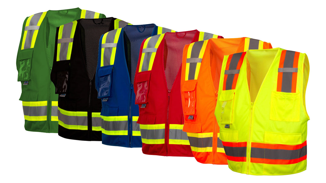 Pyramex Safety RVHL29 Type R Class 2 High-Visibility Safety Vest - Polyester