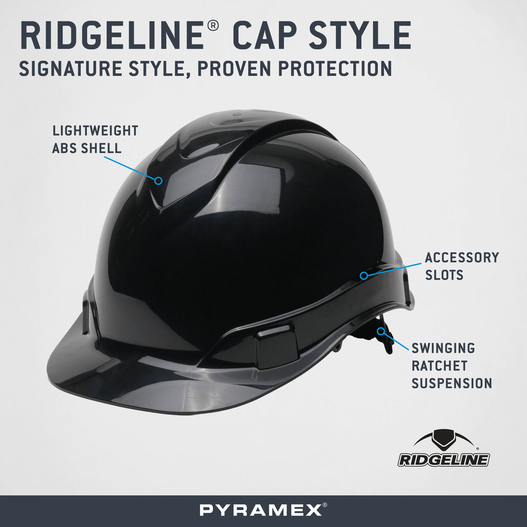 Elmetto Di Sicurezza Pyramex Ridgeline Rosa Hi-Vis - Tesa Piena, Sospensione A Cricchetto, ANSI Classe C,G,E