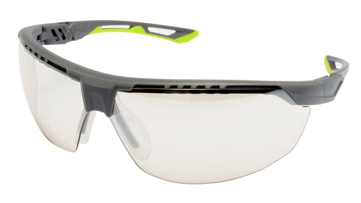 Pyramex Safety - TruFlexTM - Gray/lime Frame Indoor/outdoor Mirror Anti-fog Lens
