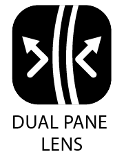 dual pane lens