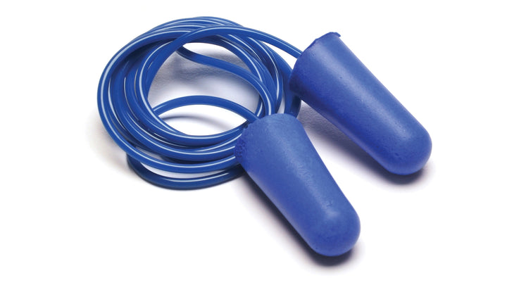 Earplugs - Corded metal detectable disposable earplugs -NRR 30dB/SNR 37db 100 pair/box