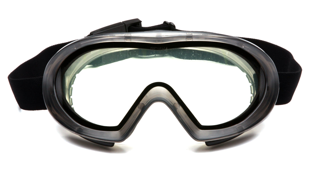 Capstone® 500 Gray Goggle with Quick Release Strap with Clear Dual