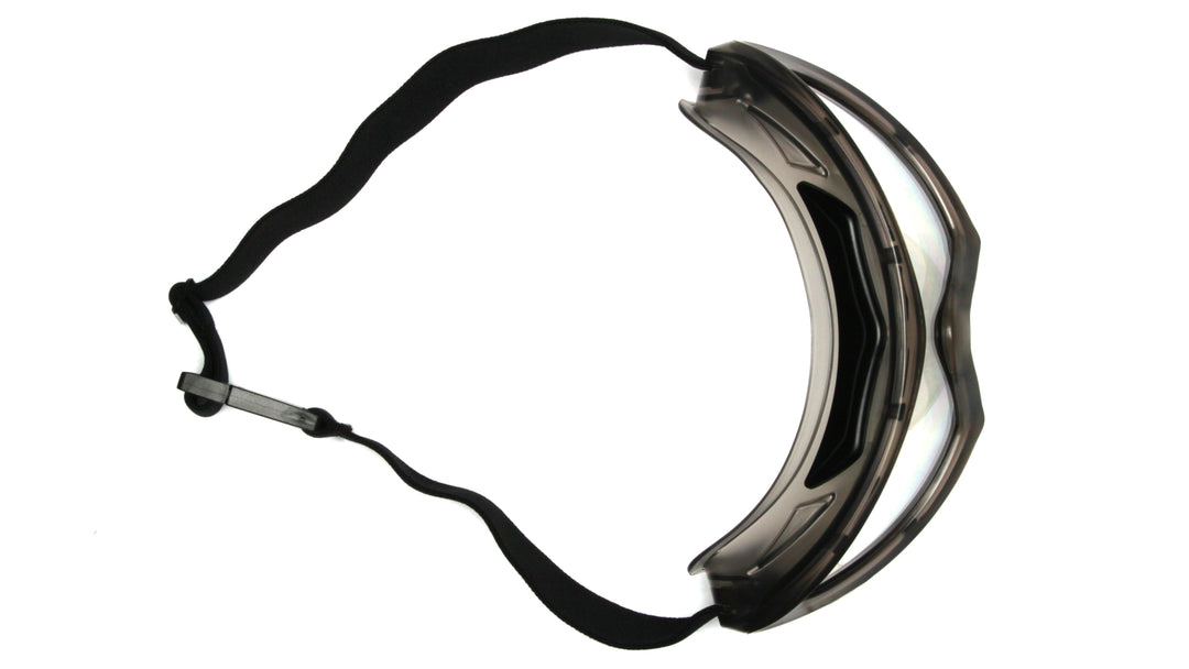 Capstone® 500 Gray Goggle with Quick Release Strap with Clear Dual
