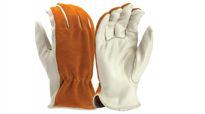 GL2008K - Grain + Split Cowhide Leather Driver - Pyramex®