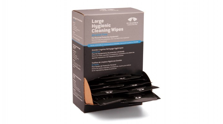 Pyramex Safety - Lens Cleaner - Box with 100 Alcohol Free Hygenic Wipes - Lens Cleaning Tissue/Liquid