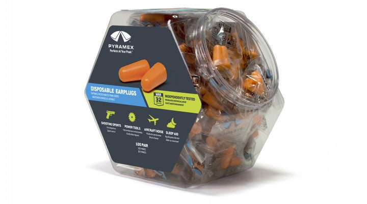 Disposable Earplugs in Bin