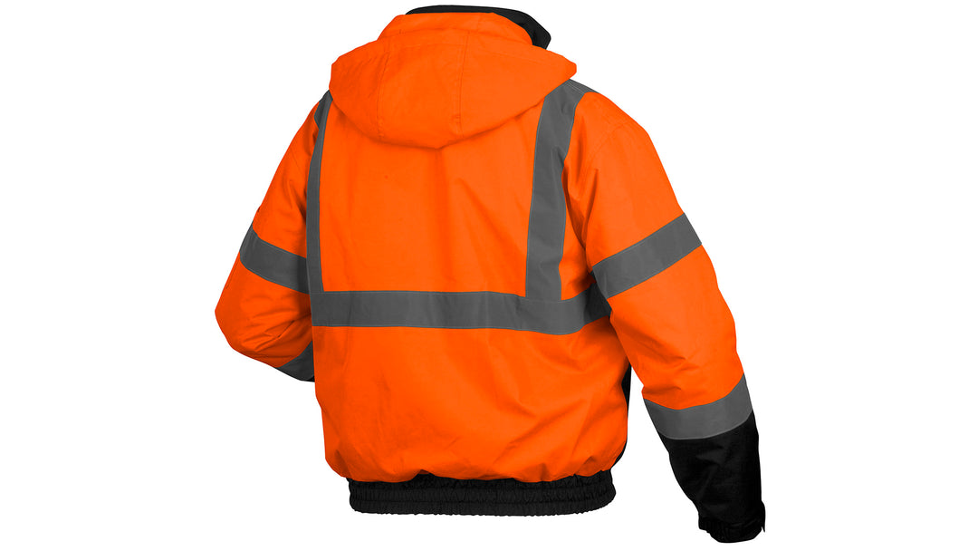 Men Rain Jacket Pyramex Class Hi Vis Lime 2-in-1 Weatherproof
