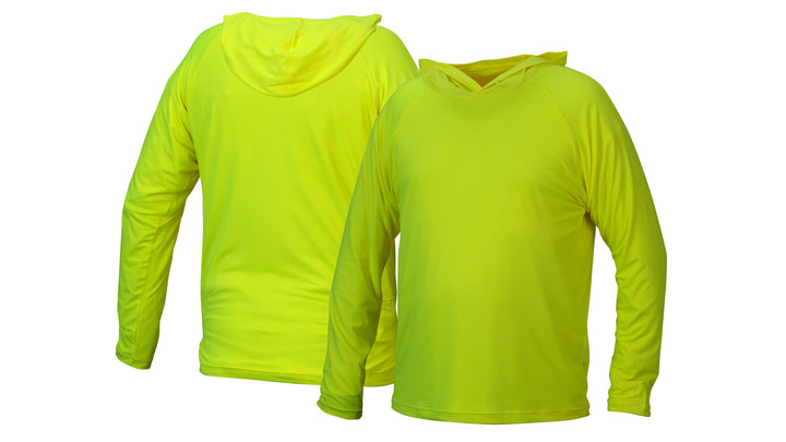 Long Sleeve Pullover Hoodie - Lime - Small