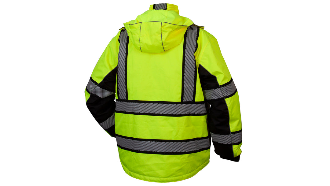 Class 3 Hi-Vis Lime Multi-Layer Parka – Pyramex