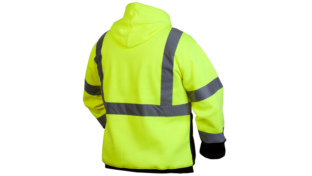 hiDEAki 310310 Hi-Vis Lime Premium Zipper Hoodie – Pyramex