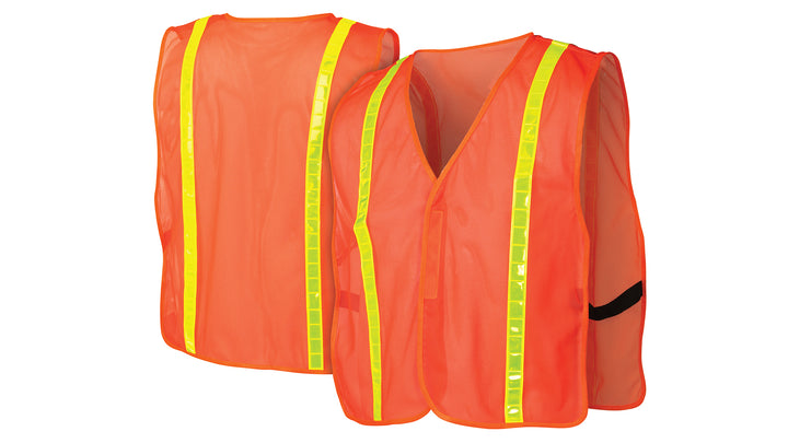 Pyramex Safety - Safety Vest - Hi-Vis Orange - One Size Fits Most - Safety Vests