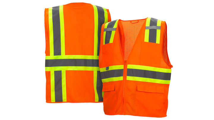 Safety Vest - Hi-viz orange - All mesh - Size Small