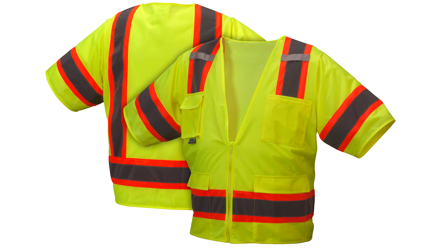 Pyramex Safety Vest - Hi-Vis Orange, 3X Large, Model# RVZ3120X3 Pyramex Safety Vest - Hi-Vis Orange, 3X Large, Model# RVZ3120X3