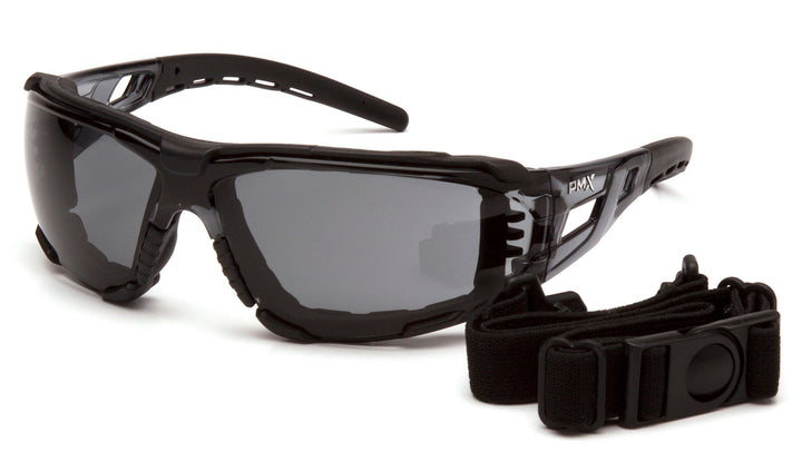 Pyramex - Fyxate - Black frameGray H2MAX Anti-Fog with Foam Padding