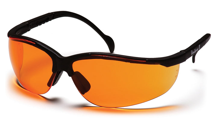 Pyramex Safety - Venture II - Black Frame/Orange Lens - Tinted Lens