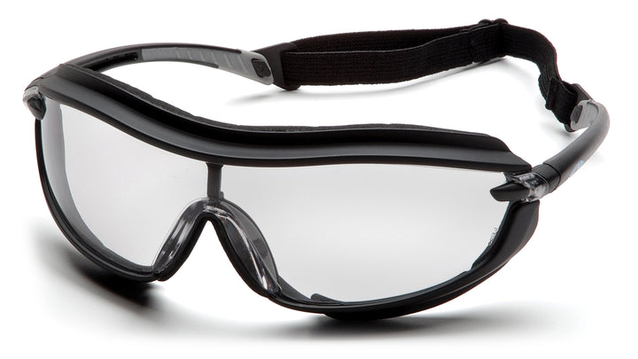 Pyramex Safety - XS3 Plus - Black Frame/Clear Anti-Fog Lens - Anti-Fog Lens