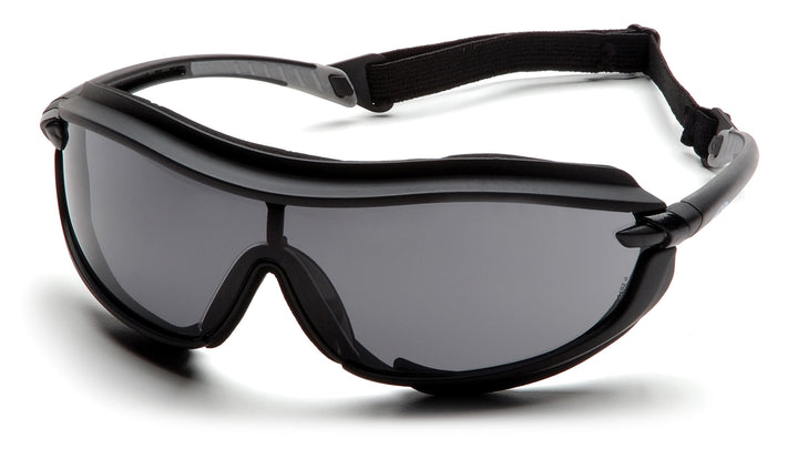 Pyramex Safety - XS3 Plus - Black Frame/Gray Anti-Fog Lens - Anti-Fog Lens
