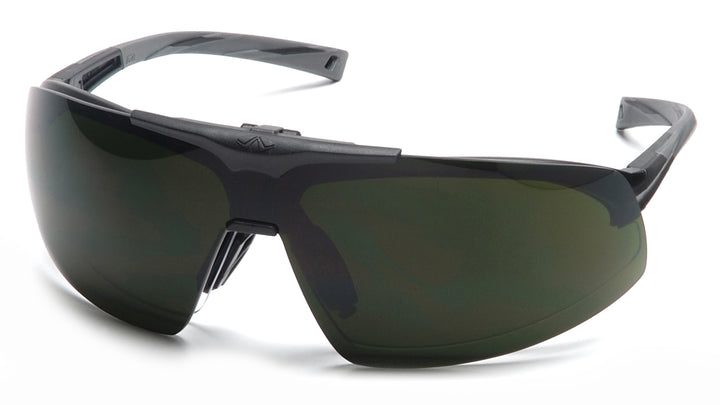 Pyramex - Onix Plus - Black Frame/Clear Anti-Fog Bottom Lens/ 5.0 IR Filter Flip Lens