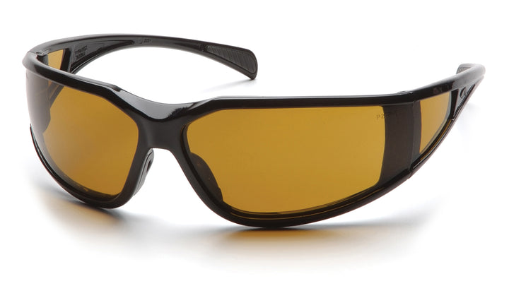 Pyramex Safety - Exeter - Glossy Black Frame/Shooter's Amber Anti-Fog Lens - Anti-Fog Lens