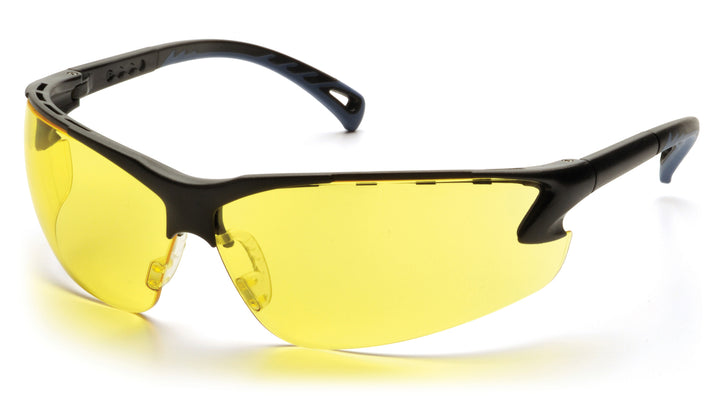 Pyramex Safety - Venture 3 - Black Frame/Amber Lens - Tinted Lens