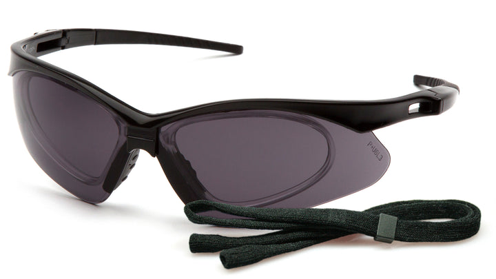 Pyramex - PMXTREME - Black Frame/ Gray anti-fog lens with RX insert