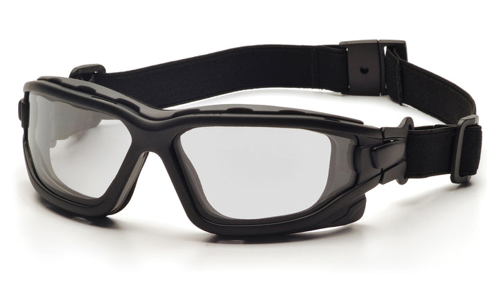 Pyramex Safety - I-Force Slim - Black Strap-Temples/Clear Anti-Fog Lens - Anti-Fog Lens
