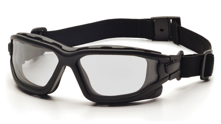 Pyramex Safety - I-Force - Black Strap-Temples/Clear Anti-Fog Lens - Anti-Fog Lens
