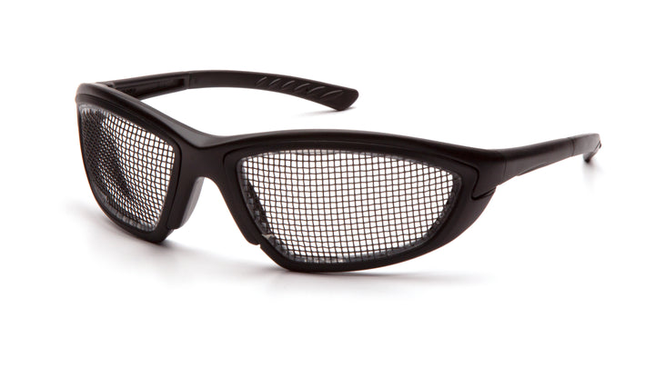 Pyramex - Trifecta- Black frame with Wire Mesh lens