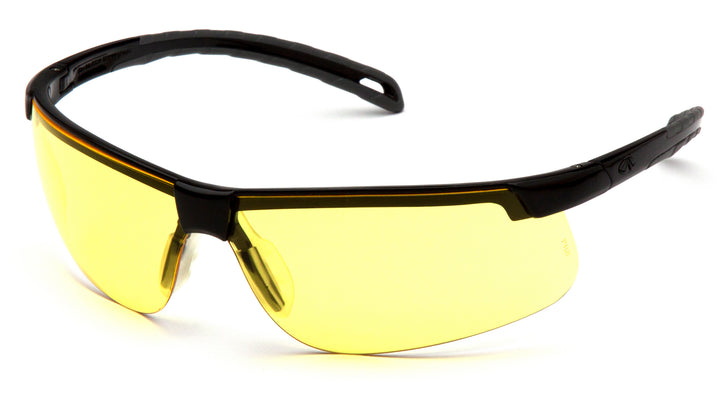 Pyramex Safety - Ever-Lite - Black Frame/Amber Lens - Tinted Lens