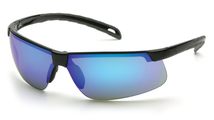 Pyramex Safety - Ever-Lite - Black Frame/Ice Blue Mirror Lens - Mirror Lens