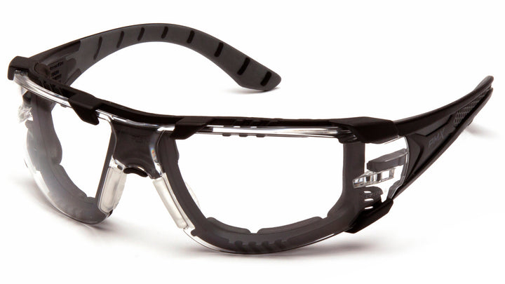 Endeavor Plus - Black-Gray Foam Padded Frame/Clear H2MAX Anti-Fog Lens