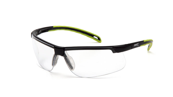 Pyramex- Ever-lite- Blk Lime Frame Clear H2MAX