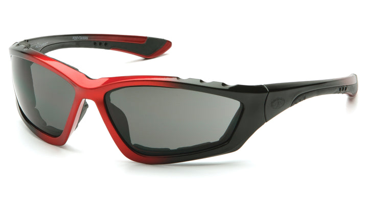 Pyramex - Accurist - Black/Red Padded Frame/Gray Anti-Fog Lens