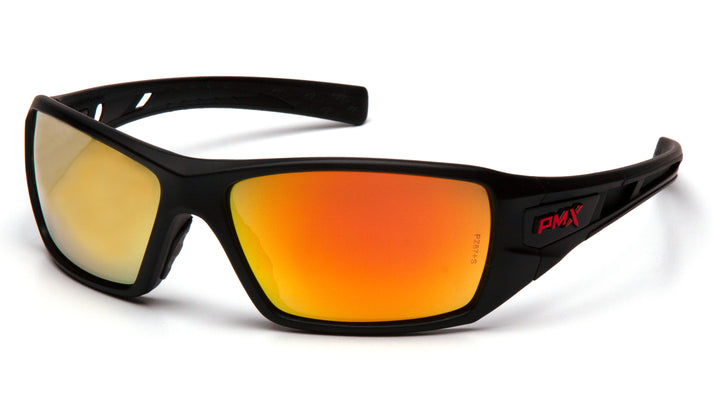 Pyramex -Velar- Black/Red Frame/Ice Orange Mirror Lens